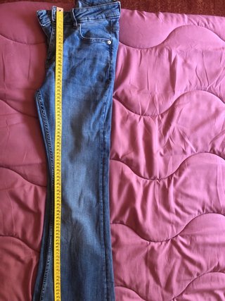 Pantalón vaquero campana azul Mango