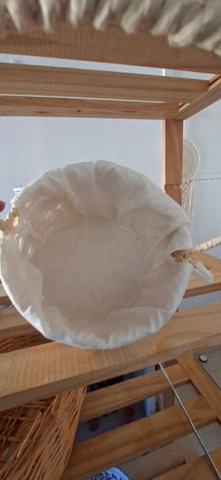 Cesta Mimbre Forrada Asa