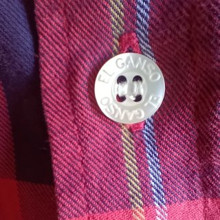 Camisa de cuadros El Ganso 100% algodón Talla M/L