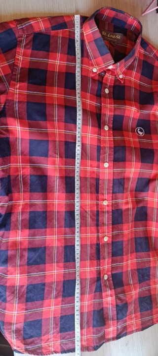 Camisa de cuadros El Ganso 100% algodón Talla M/L