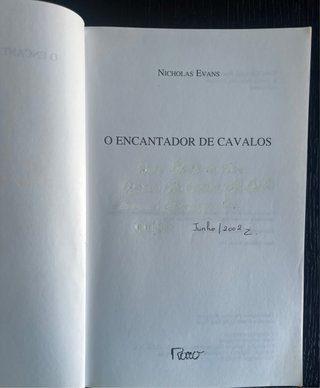 Livro “O encantador de cavalos”, Nicholas Evans