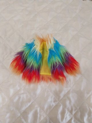 Giacca peluche arcobaleno Barbie Extra #1