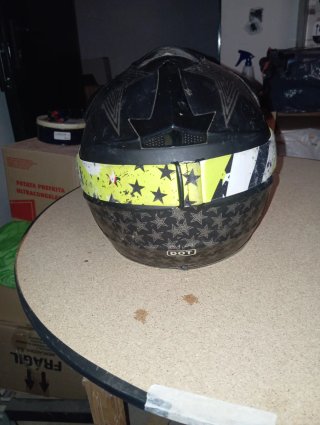 Casco Motocross/Enduro Negro y Amarillo