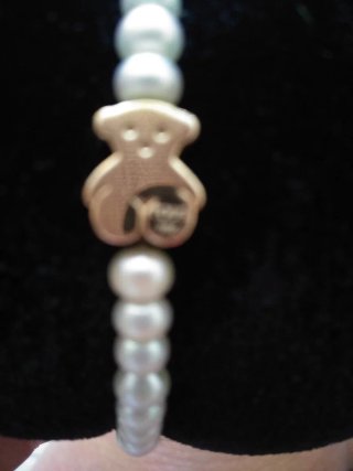 Pulsera Tous Oso Perlas Oro