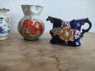 Lote 8 Miniaturas Cerámica y Alfarería Vintage