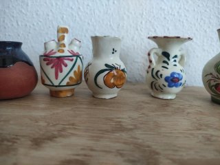 Lote 8 Miniaturas Cerámica y Alfarería Vintage