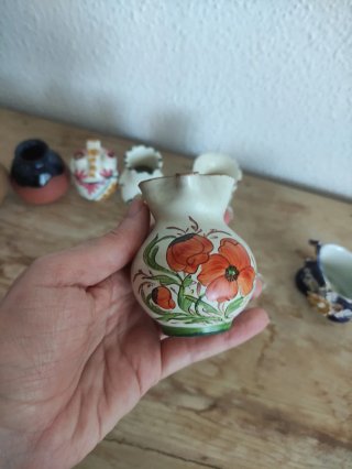 Lote 8 Miniaturas Cerámica y Alfarería Vintage