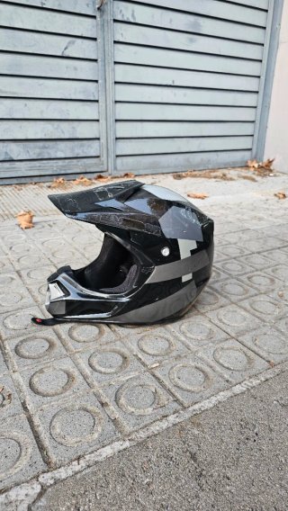 Casco Moto / Descenso Negro y Dorado