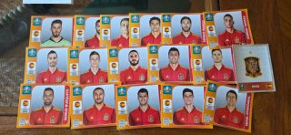 Lote 17 cromos  panini España Euro 2020 Panini