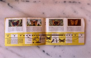 Álbum Cromos Mariposas Británicas Años 60
