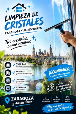 Limpieza de cristales a domicilio