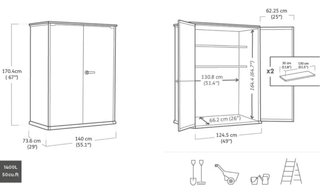 Armario Exterior Keter High Store Plus 1400L