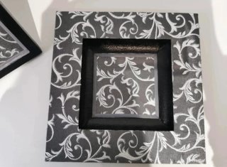 Marco de fotos y centro de mesa decorativo