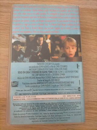 Película VHS Solo en Casa 2: Perdido en Nueva York