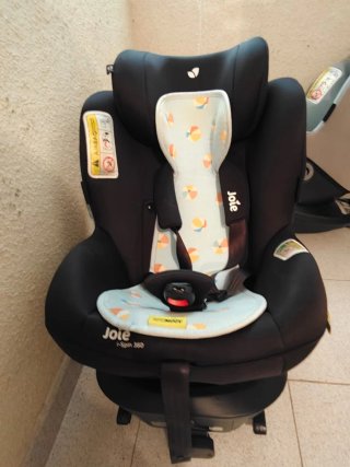 Silla Coche Joie i-Spin 360 Negra + Funda