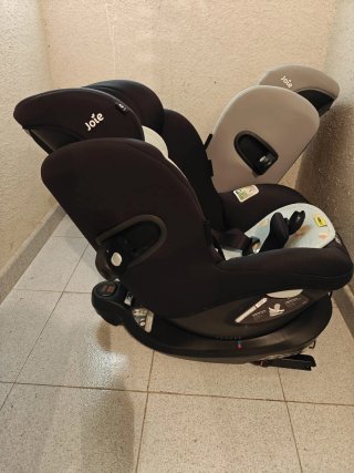 Silla Coche Joie i-Spin 360 Negra + Funda