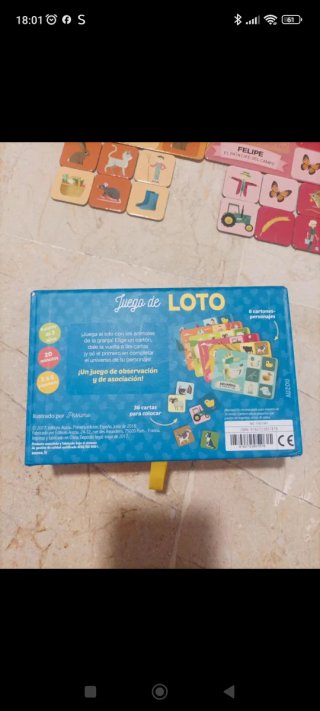 Juego de Loto Los Reyes de la Granja