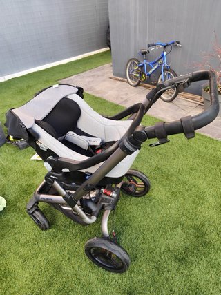 Carrito Bebé Jane Rider 3 Piezas Gris