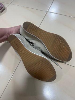 Zapatos Geox Beige/Gris Mujer