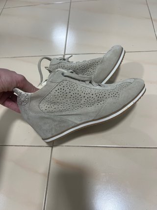 Zapatos Geox Beige/Gris Mujer