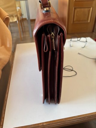 Valigetta Balenciaga in pelle marrone