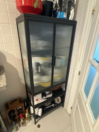 Vitrina Ikea Negra Cristal