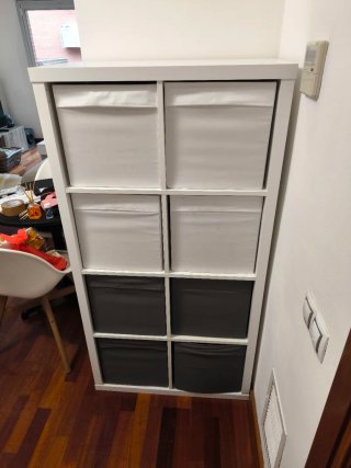 Estantería IKEA KALLAX Blanca 8 Cubos