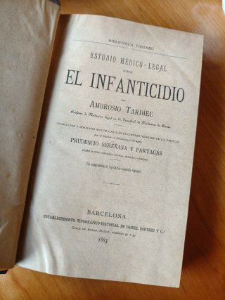 Libro Antiguo 1883 Psiquiatría.