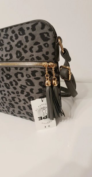 Bolso El Perchero estampado leopardo