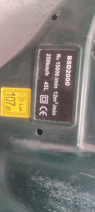Sopladora BSD2000 Eléctrica