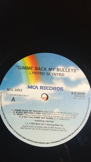 Vinilo LP Lynyrd Skynyrd Gimme Back My Bullets