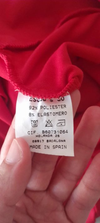 Vestito elastico da donna rosso