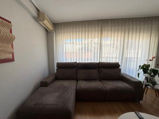 Sofá eléctrico marrón