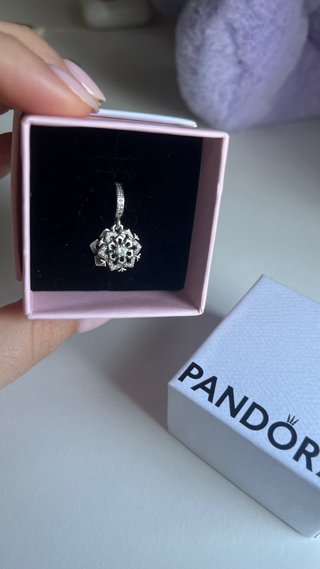 Charm Pandora Copo de Nieve Plata , caja original