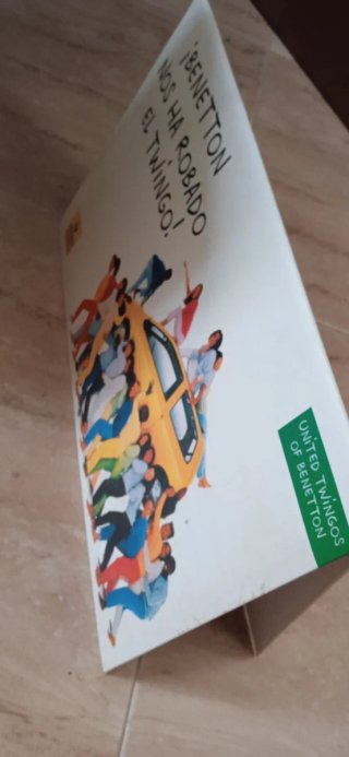 Díptico Publicidad Renault Twingo Benetton