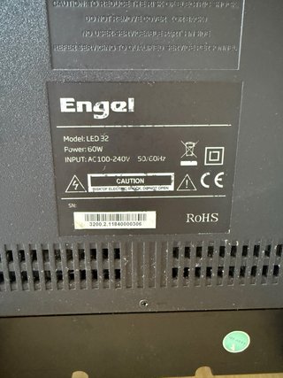 Televisor Engel Negro