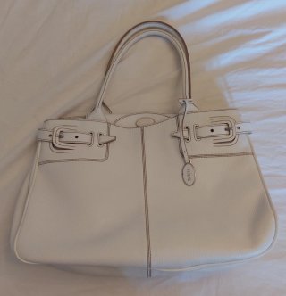 Borsa a spalla Tod's bianca in pelle