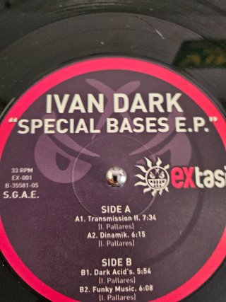 Vinilo 12 Ivan Dark - Special Bases E.P.