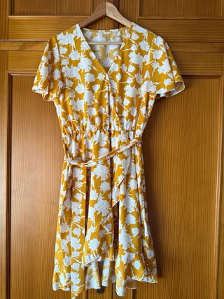 Vestido amarillo flores L