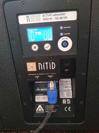 Subgrave activo 12"/ 1000W Nítid S12W
