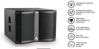 Subgrave activo 12"/ 1000W Nítid S12W