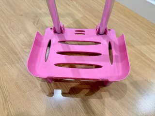 Carrito para mochila escolar rosa