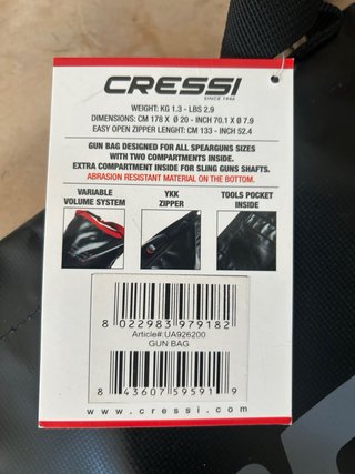 Bolsa Cressi para fusil de pesca submarina
