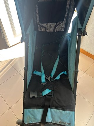 Silla de paseo Cybex azul y negra