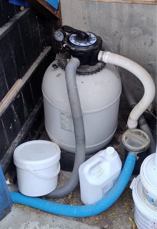 Piscina desmontable con depuradora