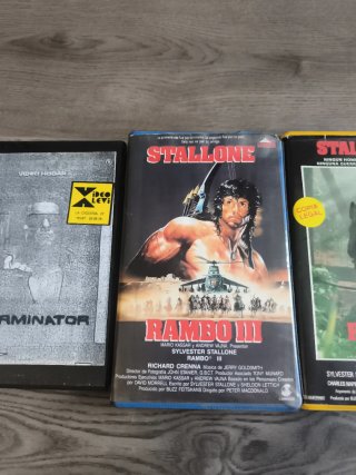 Colección VHS: Terminator, Rambo III, Commando