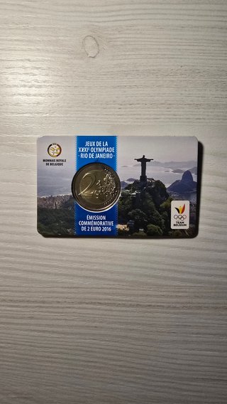 Bélgica 2€ Rio 2016 Coincard Olimpiadas