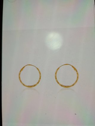 Pendientes Aro Oro 9K Roselin