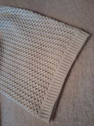 Jersey La Redoute calado beige talla M