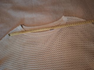 Jersey La Redoute calado beige talla M